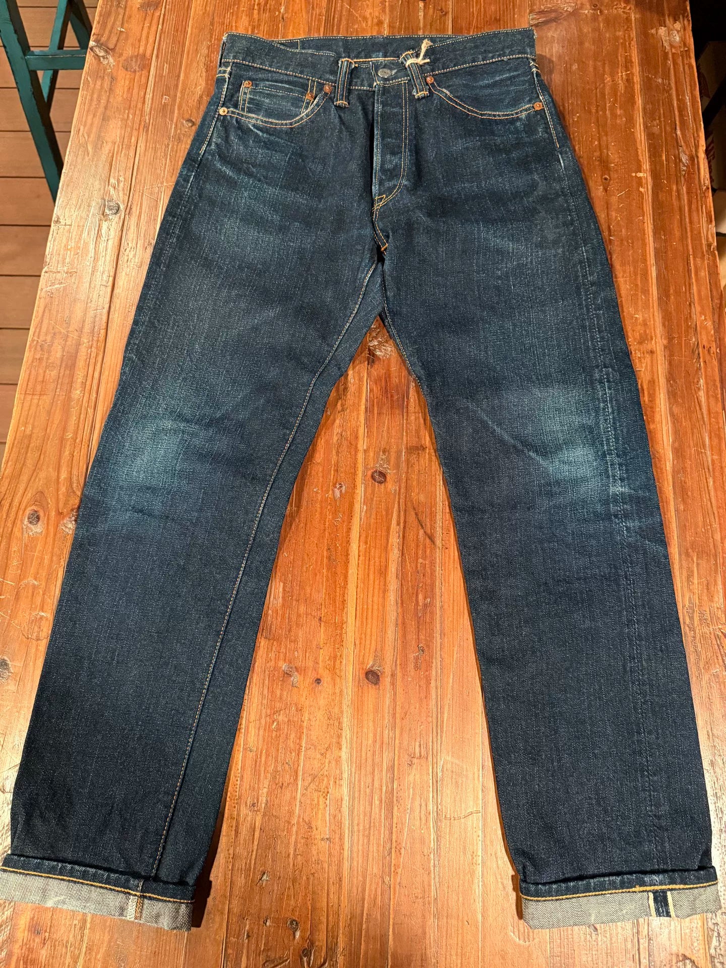 Flat Head 3012 Raw Denim Jeans