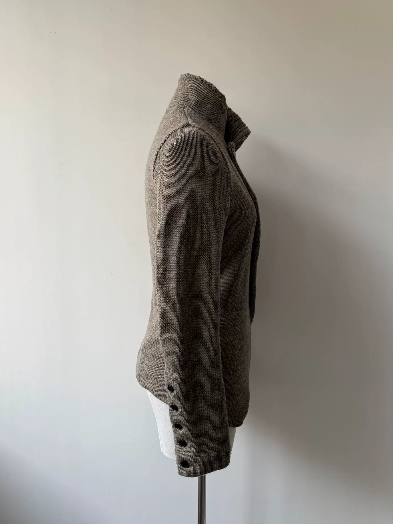 yohji yamamoto wool jacket with unique design