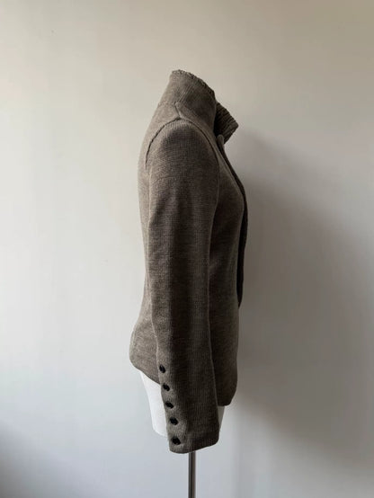yohji yamamoto wool jacket with unique design