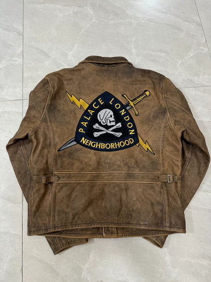 PALACE x NEIGHBORHOOD Leather Jacket