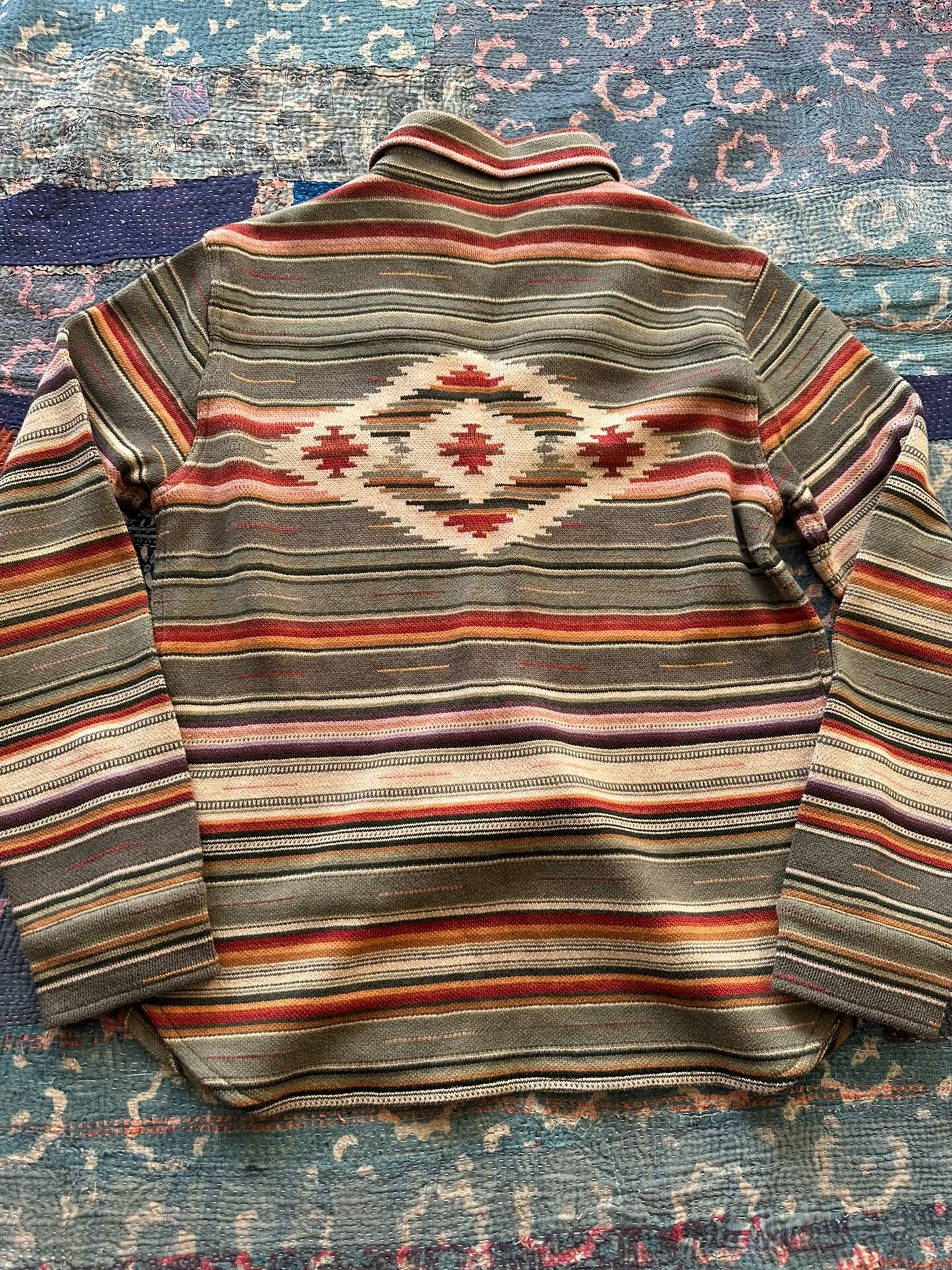 rrl southwest rainbow long sleeve shirt