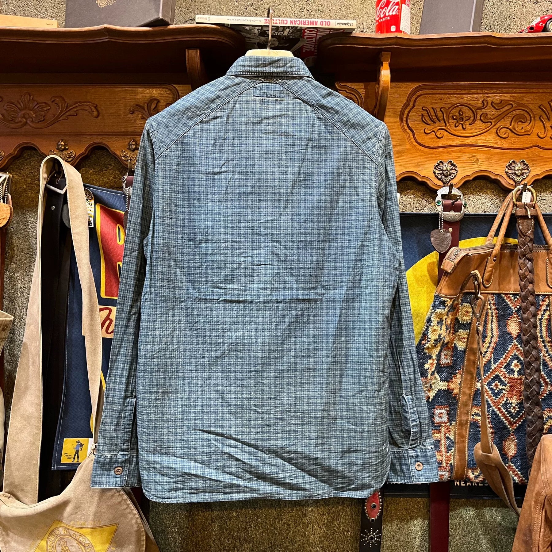 RRL Indigo Check Shirt