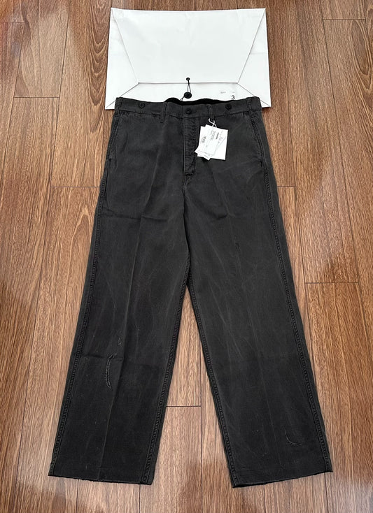 visvim black alper pants for casual wear