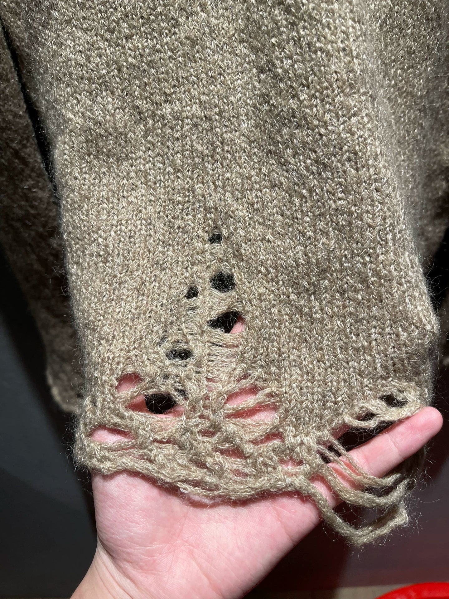 grunge v-neck sweater by number nine