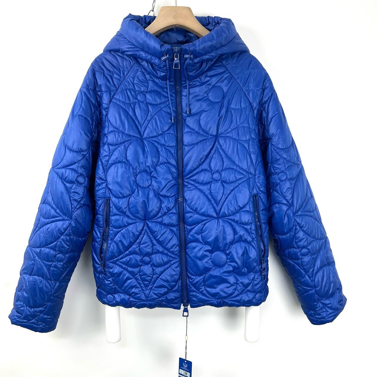Louis Vuitton Blue Monogram Embossed Jacket