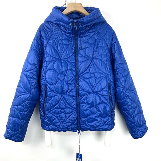 Louis Vuitton Blue Monogram Embossed Jacket