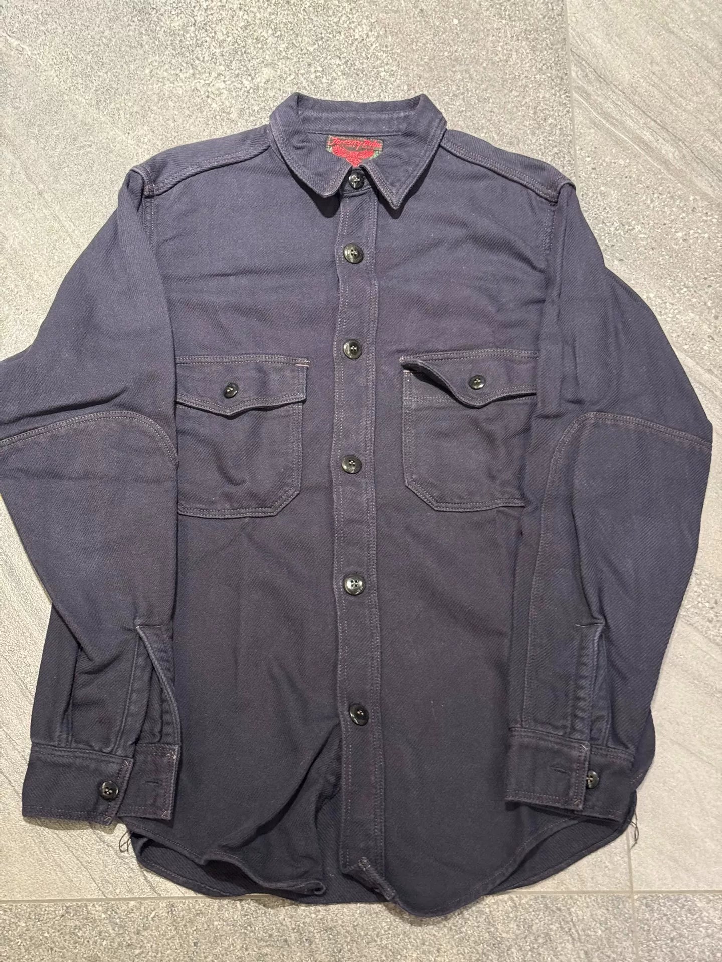 Freewheelers Thick Shirt in Dark Blue