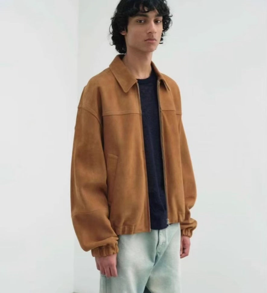 AURALEE 25SS Lamb Suede Zip Blouson