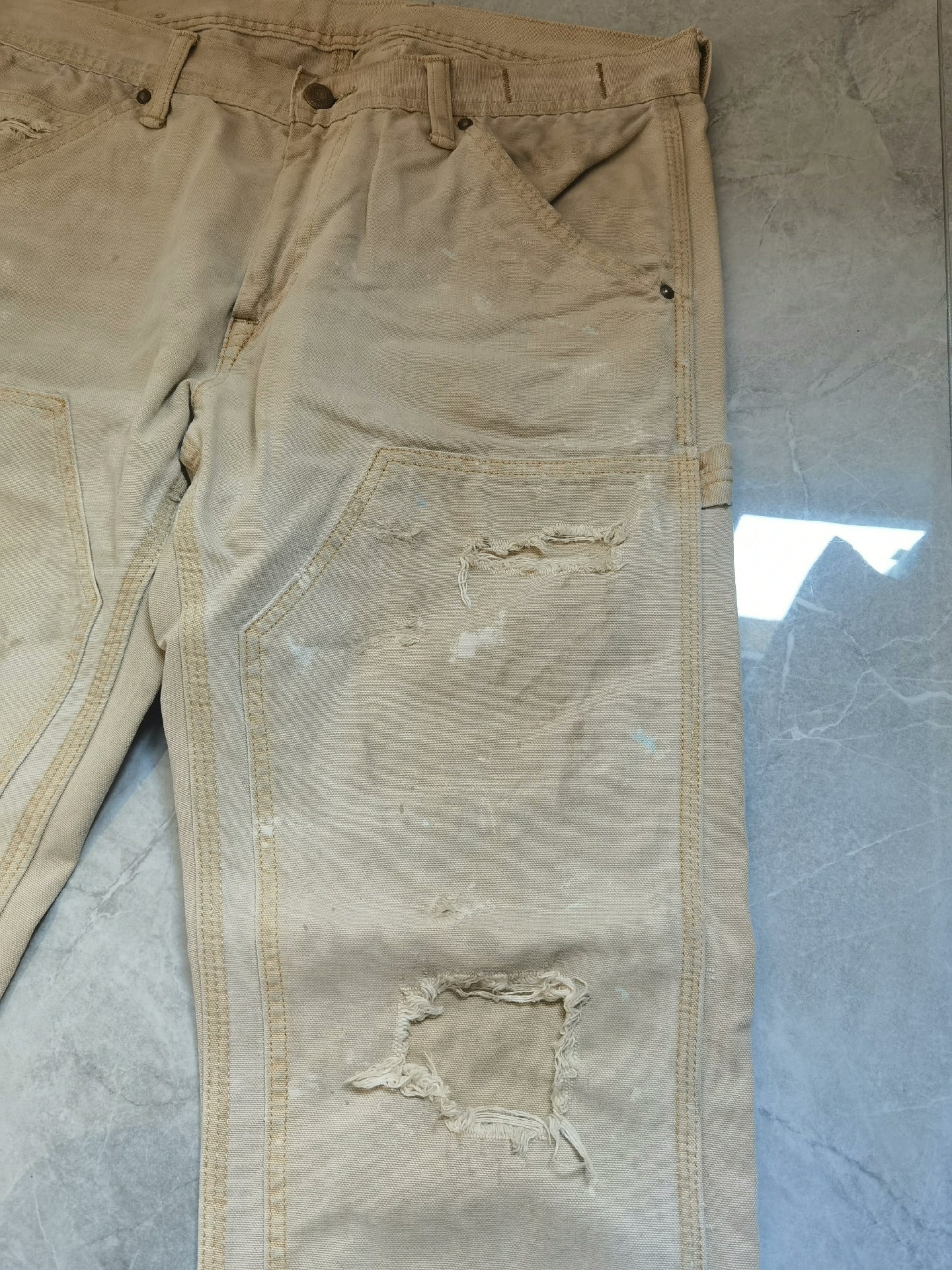 Ralph Lauren Extreme Distressed Work Pants