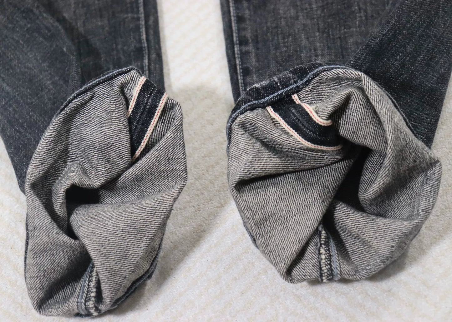 neighborhood washed narrow fit jeans