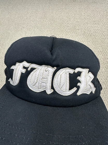 Chrome Hearts FxxK Leather Patch Baseball Cap