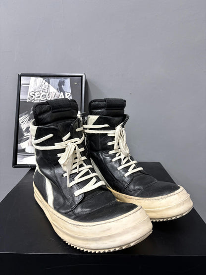 Rick Owens RO10SS High-Top Leather Shoes