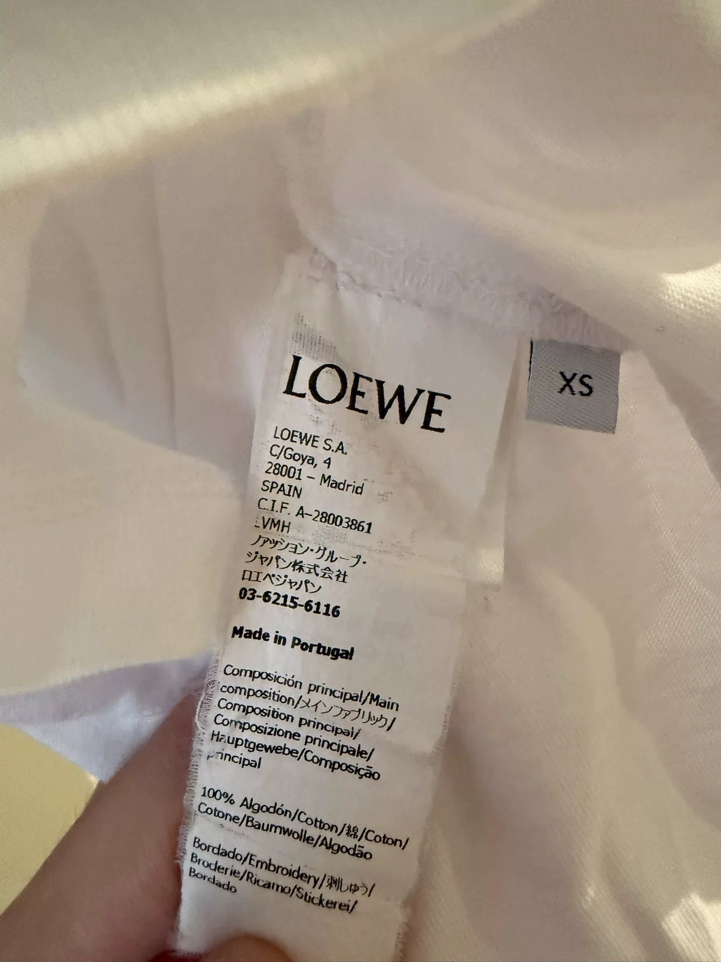 Loewe Logo Short Sleeve T-Shirt XS