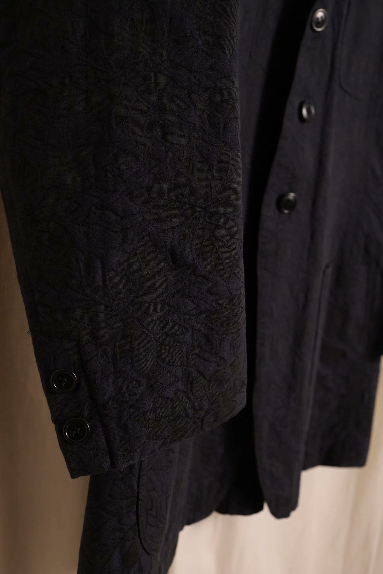 Moldyfig by Yohji Yamamoto Jacquard Belted Jacket