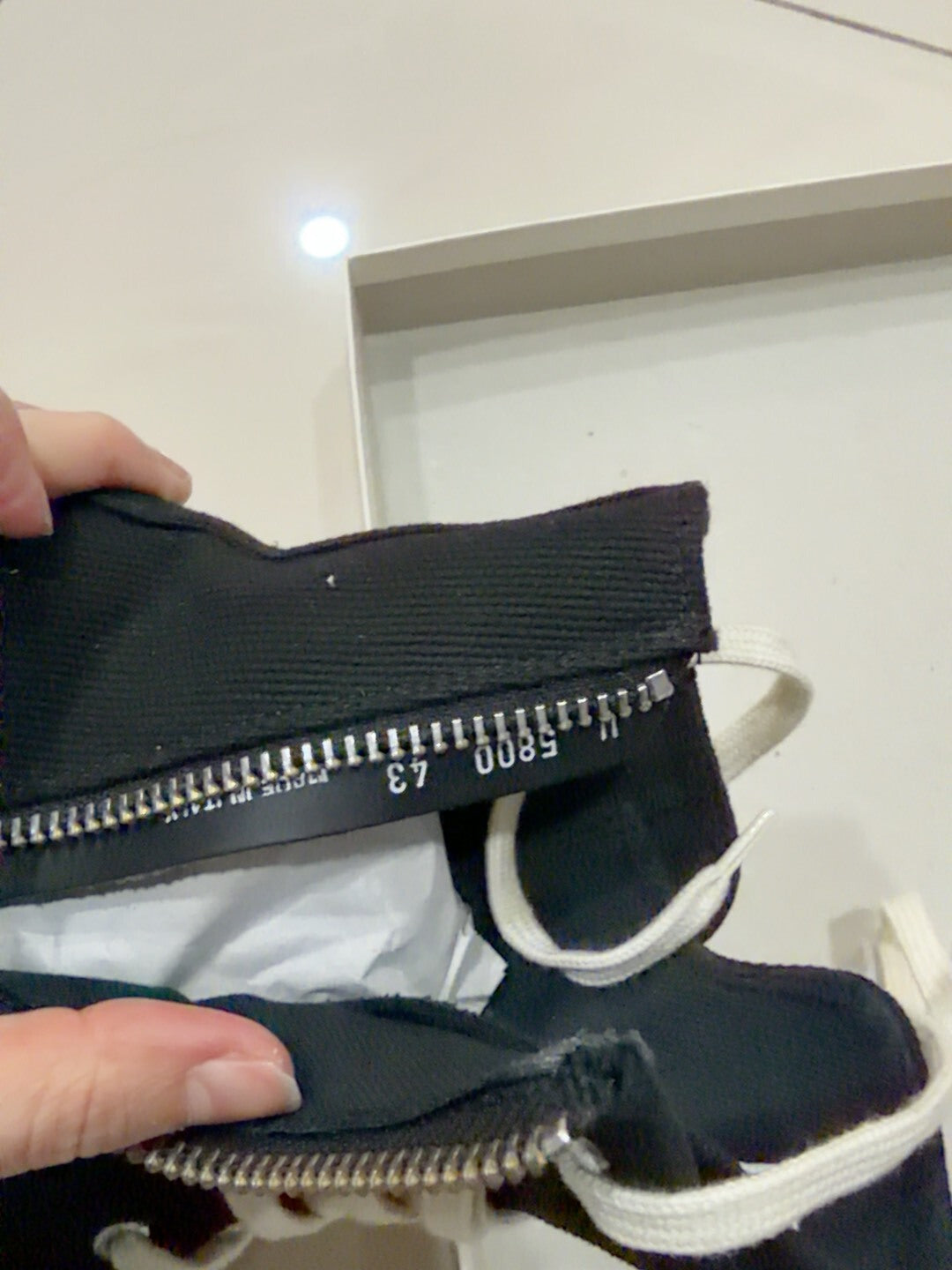 Rick Owens High-Top Canvas Sneakers