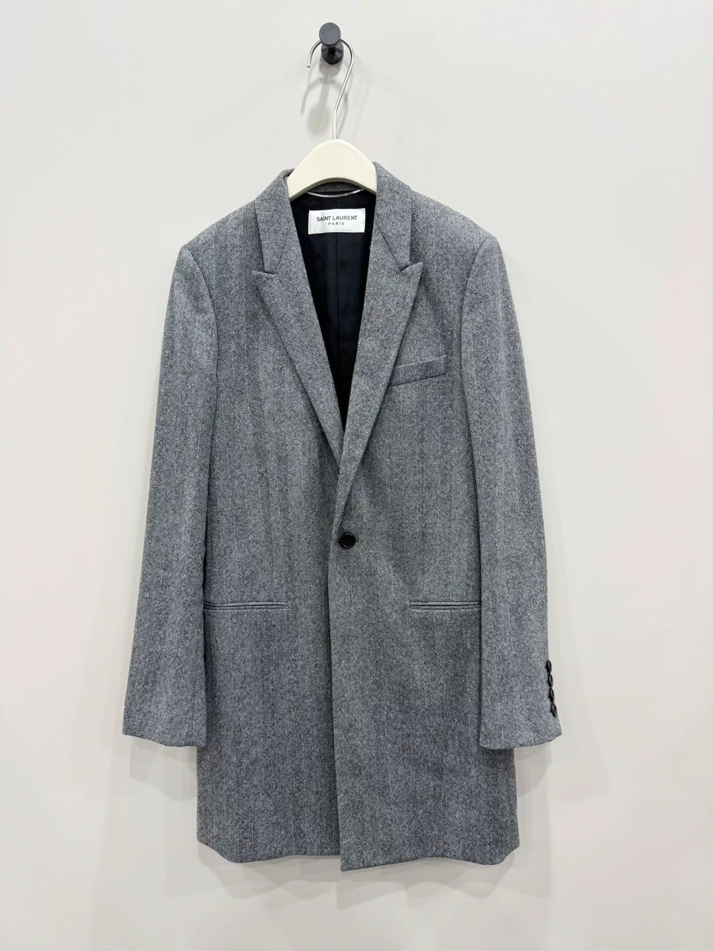Saint Laurent Wool Blazer Size 46 Second Hand