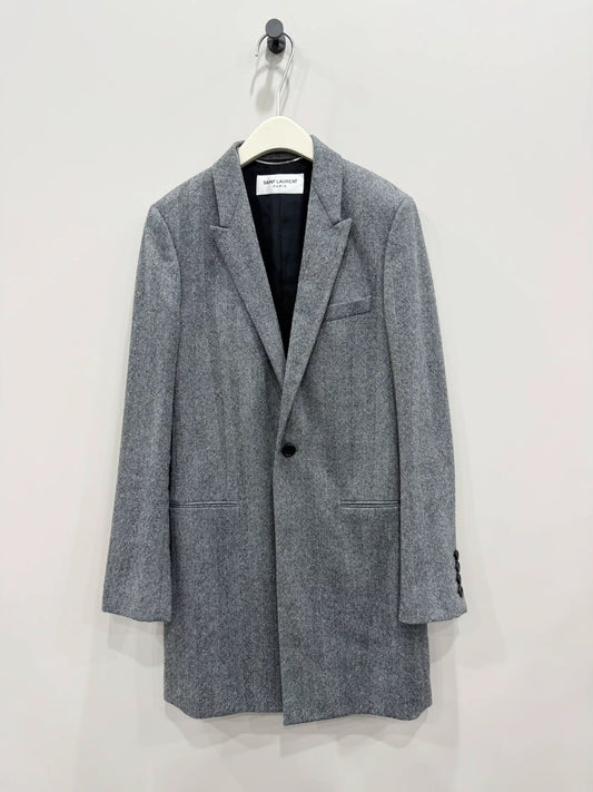 Saint Laurent Wool Blazer Size 46 Second Hand