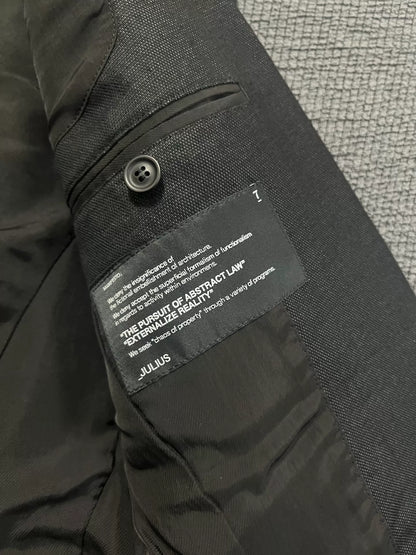 Julius_7 11FW Single-Breasted Blazer