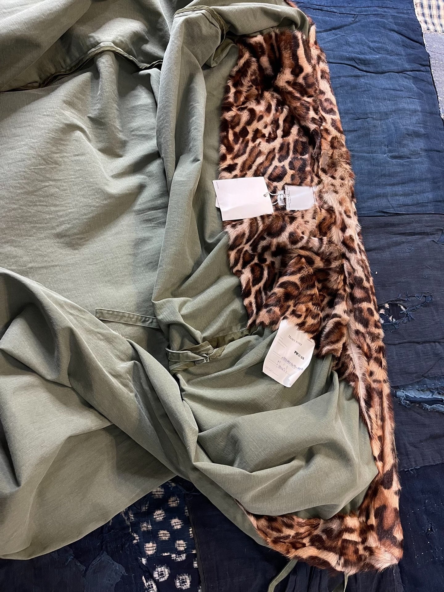 VISVIM 12AW LHAMO ROBE Leopard Print