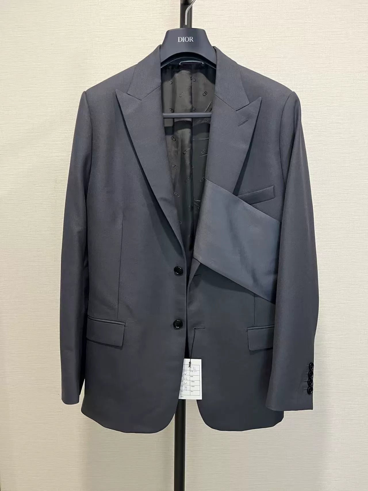 Dior Men Silk Satin Suit Autumn Winter