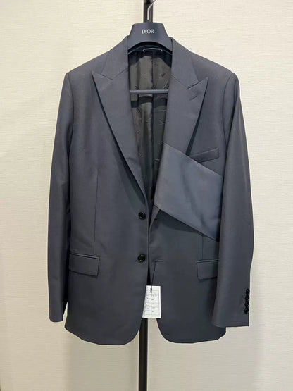 Dior Men Silk Satin Suit Autumn Winter