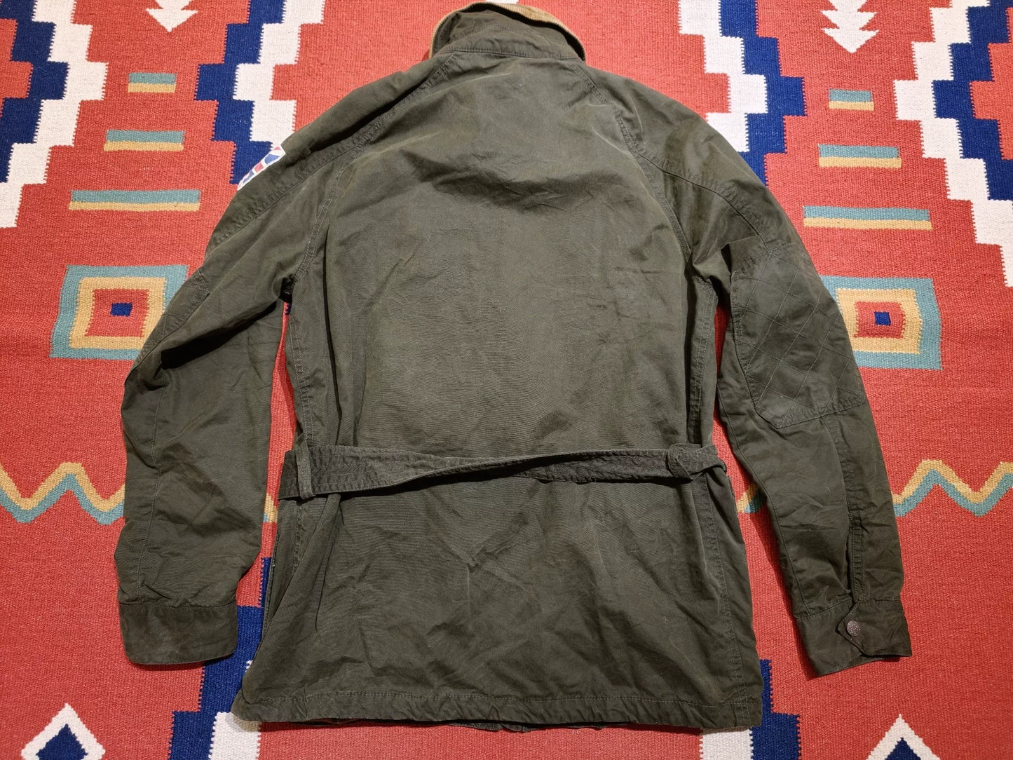RRL Berkshire Camo Oilcloth Jacket