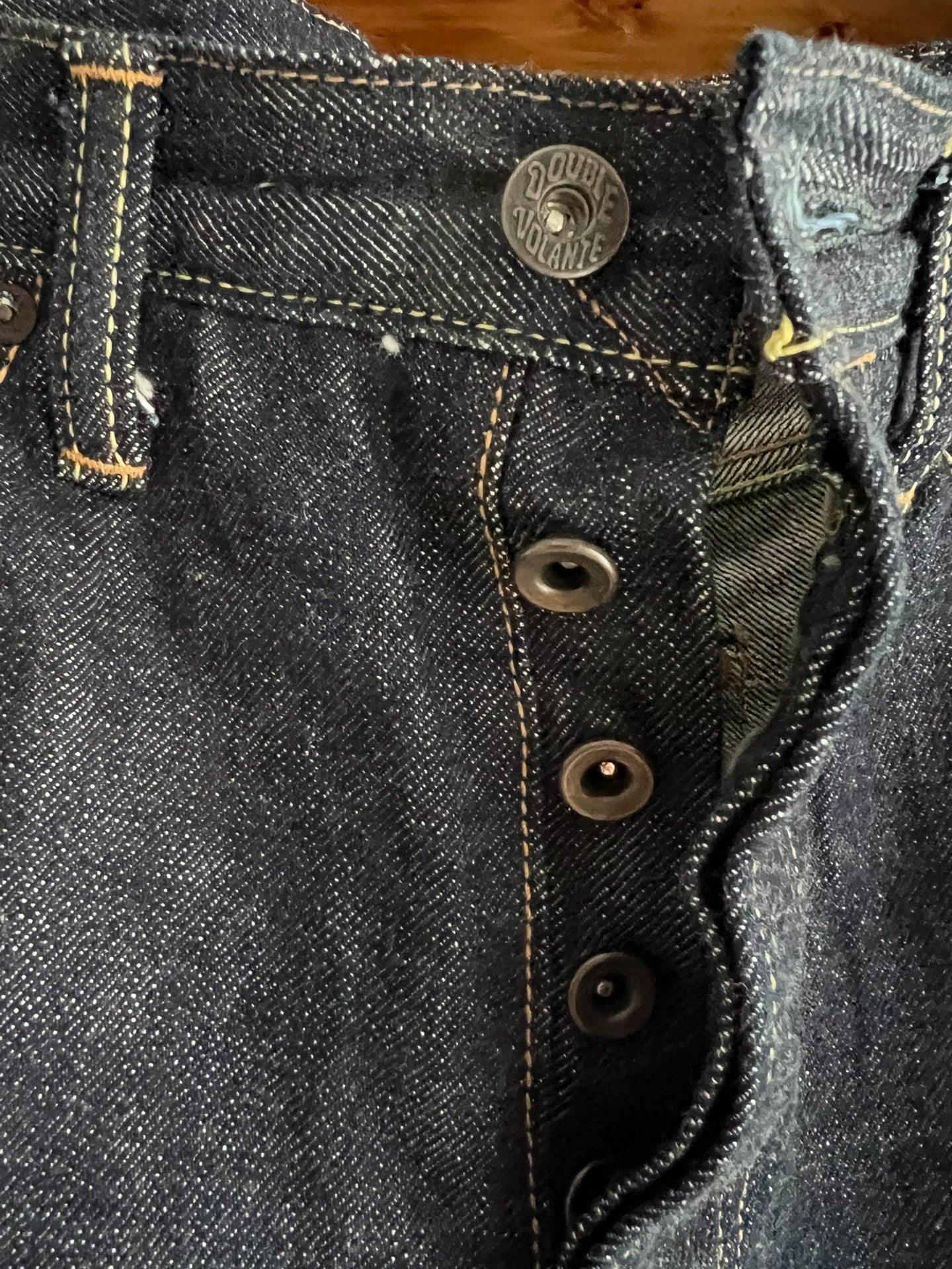 Denim Bridge Straight-Leg High-Waist Jeans