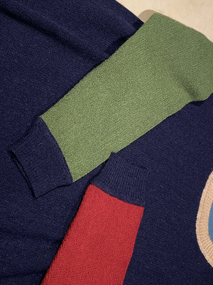 BEAMS x International Gallery Alpaca Color Block Sweater