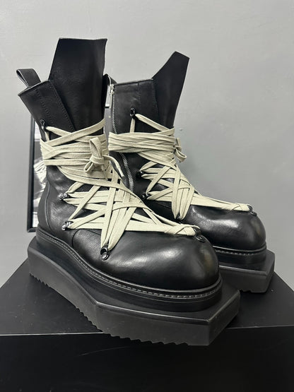 Rick Owens 25FW High Strap Thick Boots