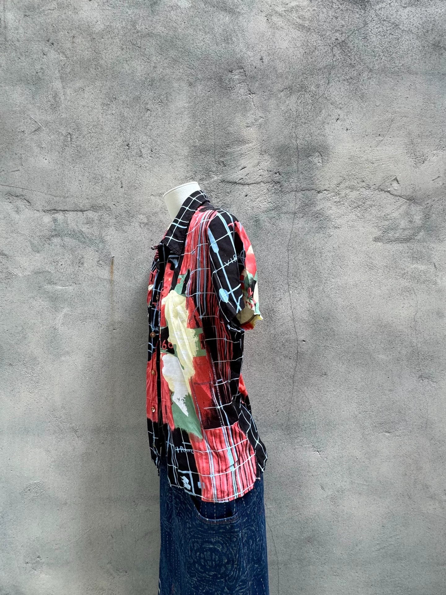 1996ss Jean Paul Gaultier Psychedelic Portrait Shirt