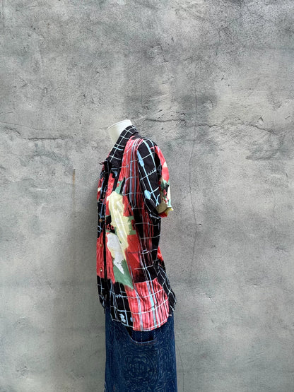 1996ss Jean Paul Gaultier Psychedelic Portrait Shirt