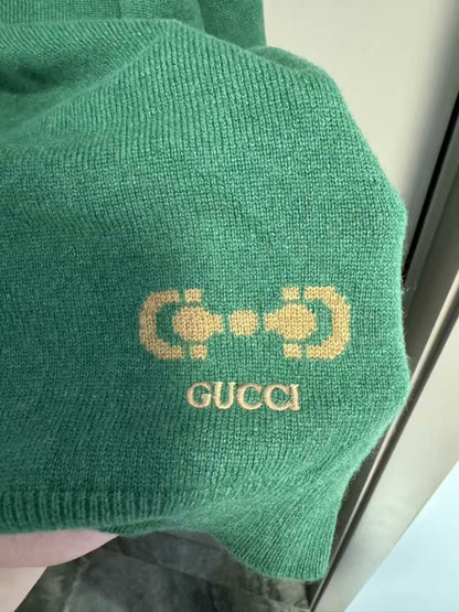 gucci deep green wool sweater size xs