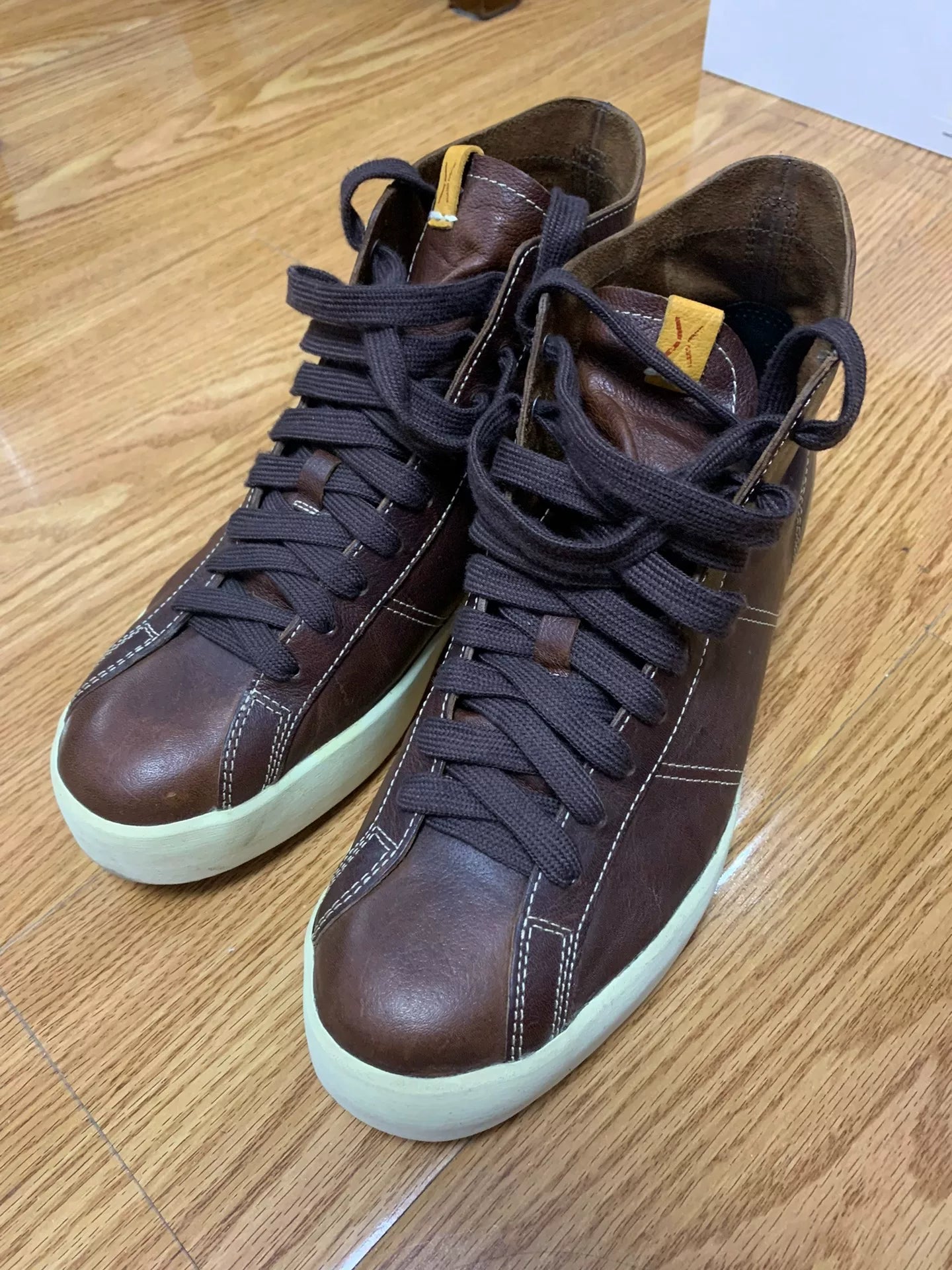 visvim foley hi folk kangaroo leather sneakers