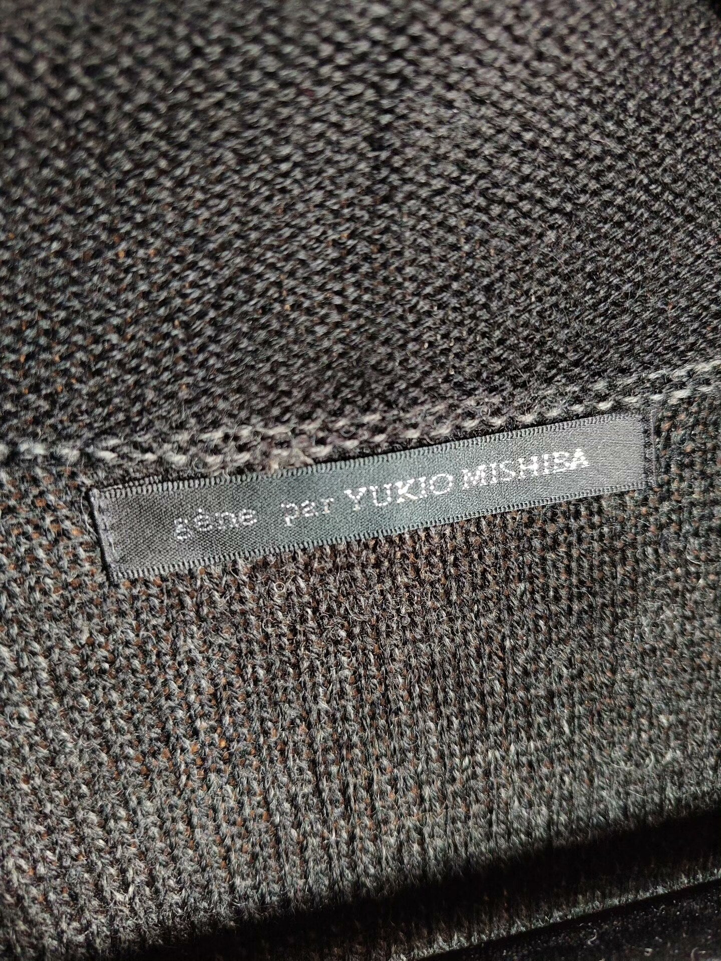 Yukio Mishima Black Knit Cardigan