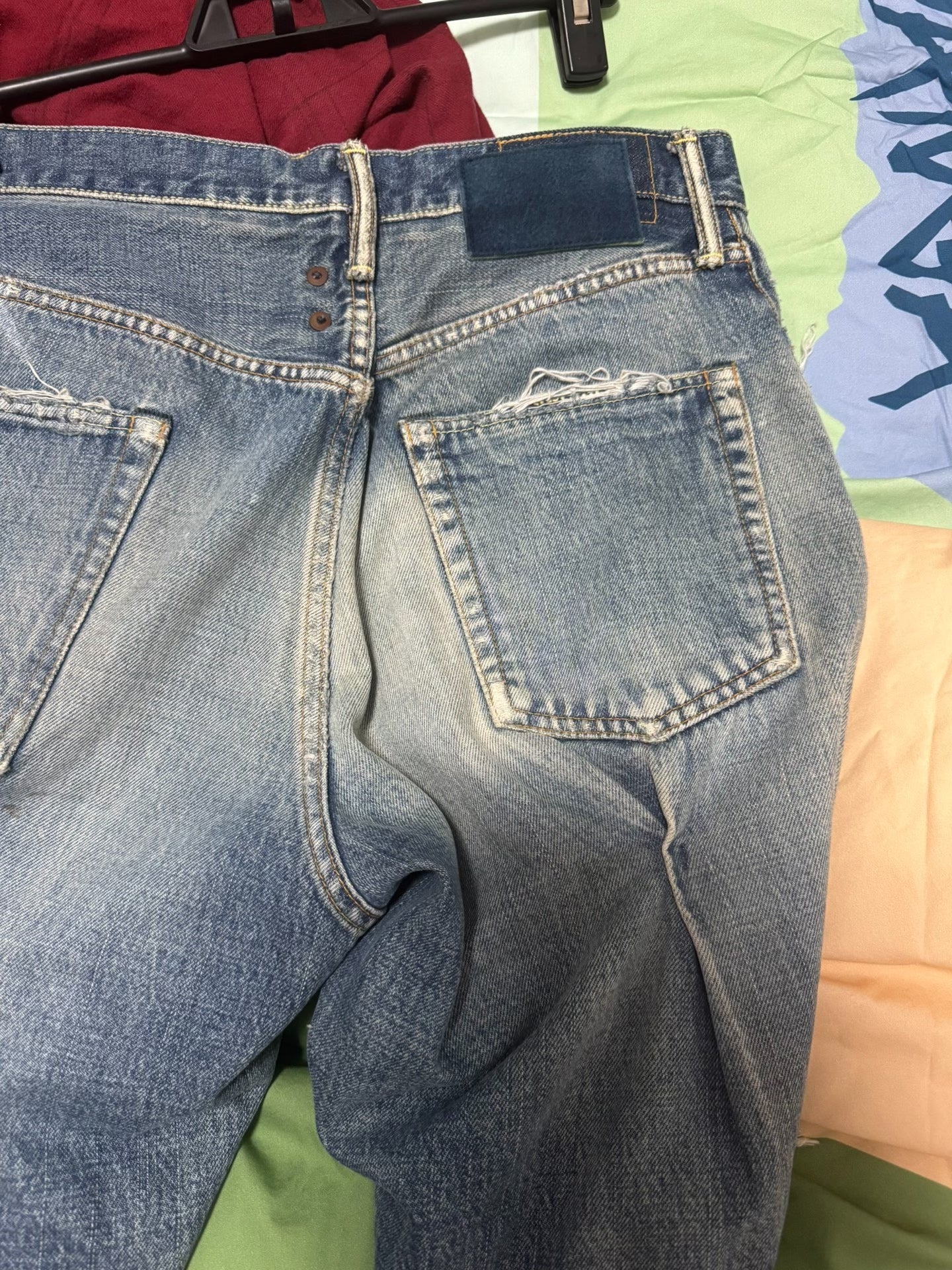visvim journeyman crash jeans 20ss