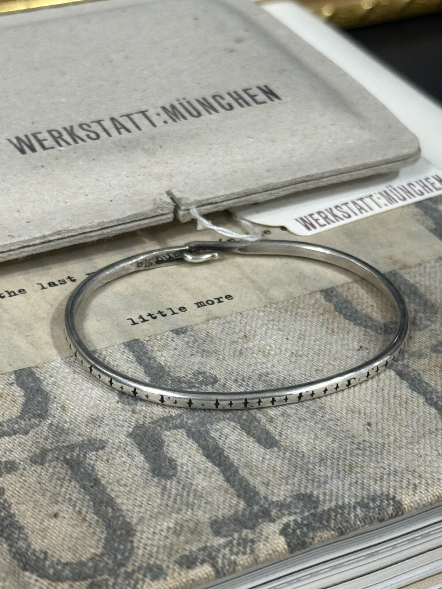 Werkstatt Munchen Silver Cross Bracelet Size S