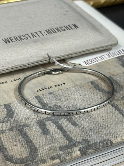 Werkstatt Munchen Silver Cross Bracelet Size S