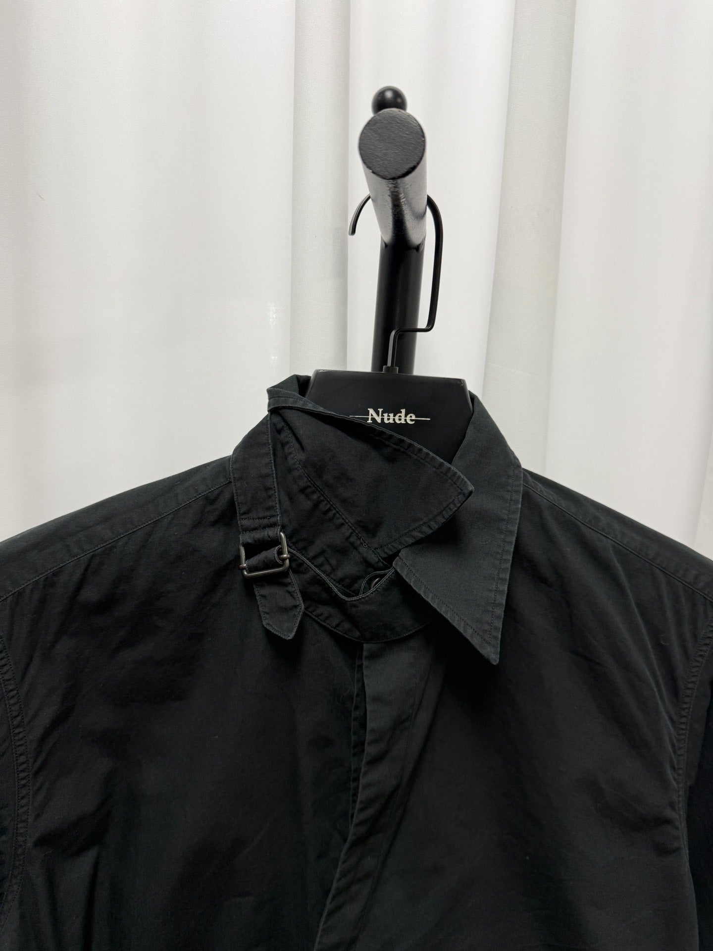 Dries van Noten Black Deconstructed Wrap Shirt