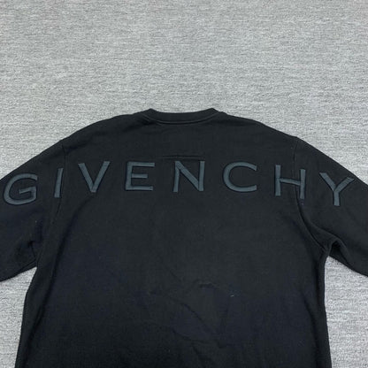 givenchy black logo sweatshirt size m