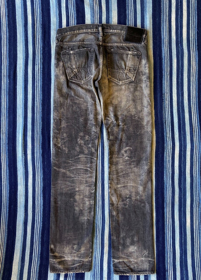 prps noir barracuda heavy wash jeans