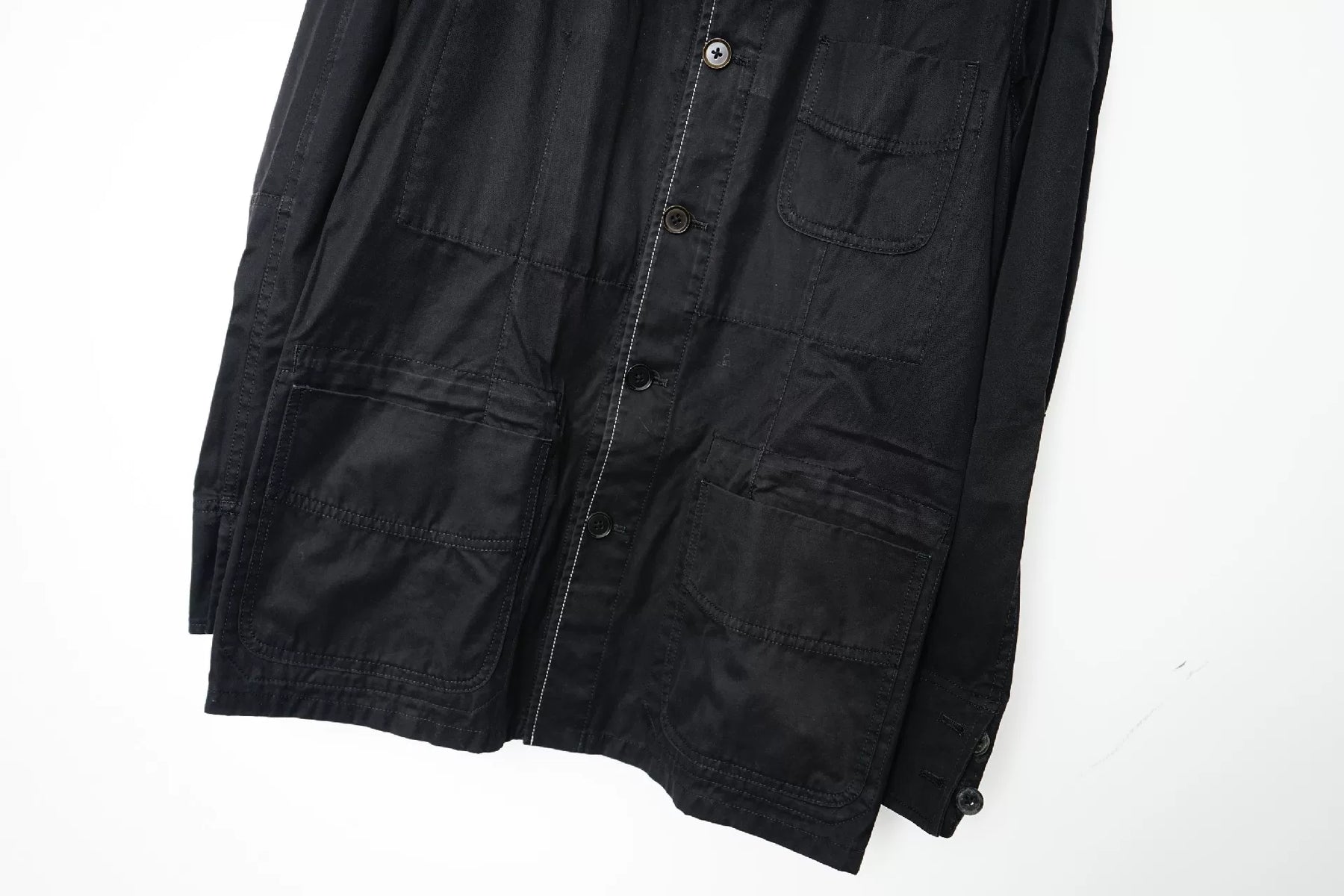 Yohji Yamamoto Spring Summer Topstitch 3-Pocket Jacket