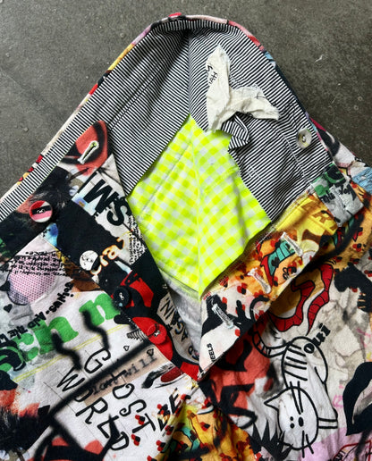 Nozomi Ishiguro Graffiti Print Long Pants