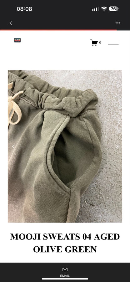 Aged Olive Green Mooji Sweats