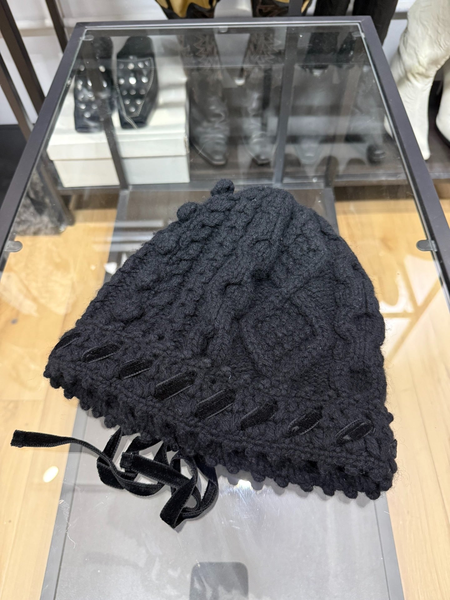 Comme des Garçons Velvet Knit Beanie