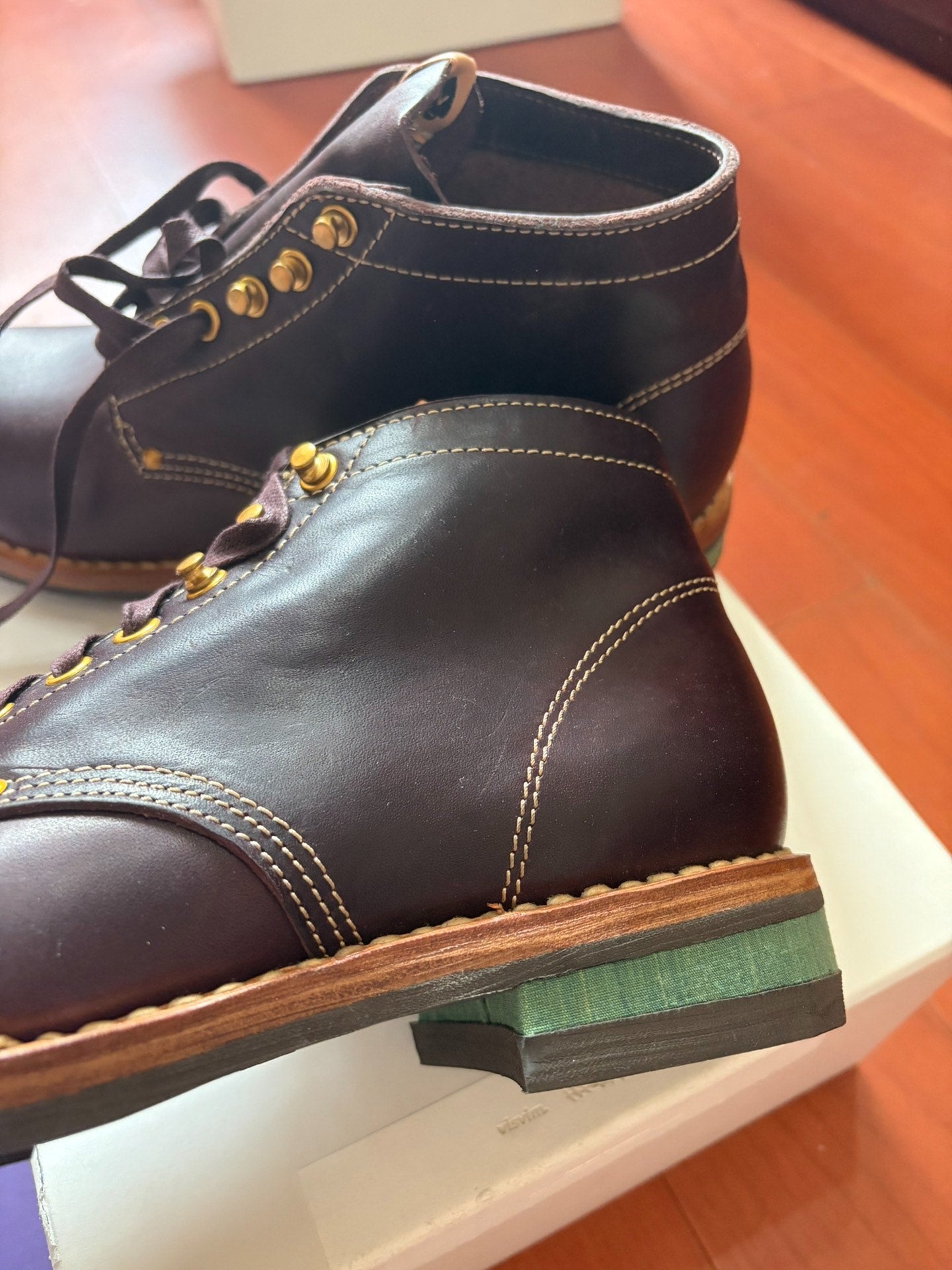 visvim brigadier boots burgundy m9.5