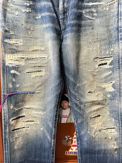 NEIGHBORHOOD 22AW SAVAGE DP MID Washed Denim