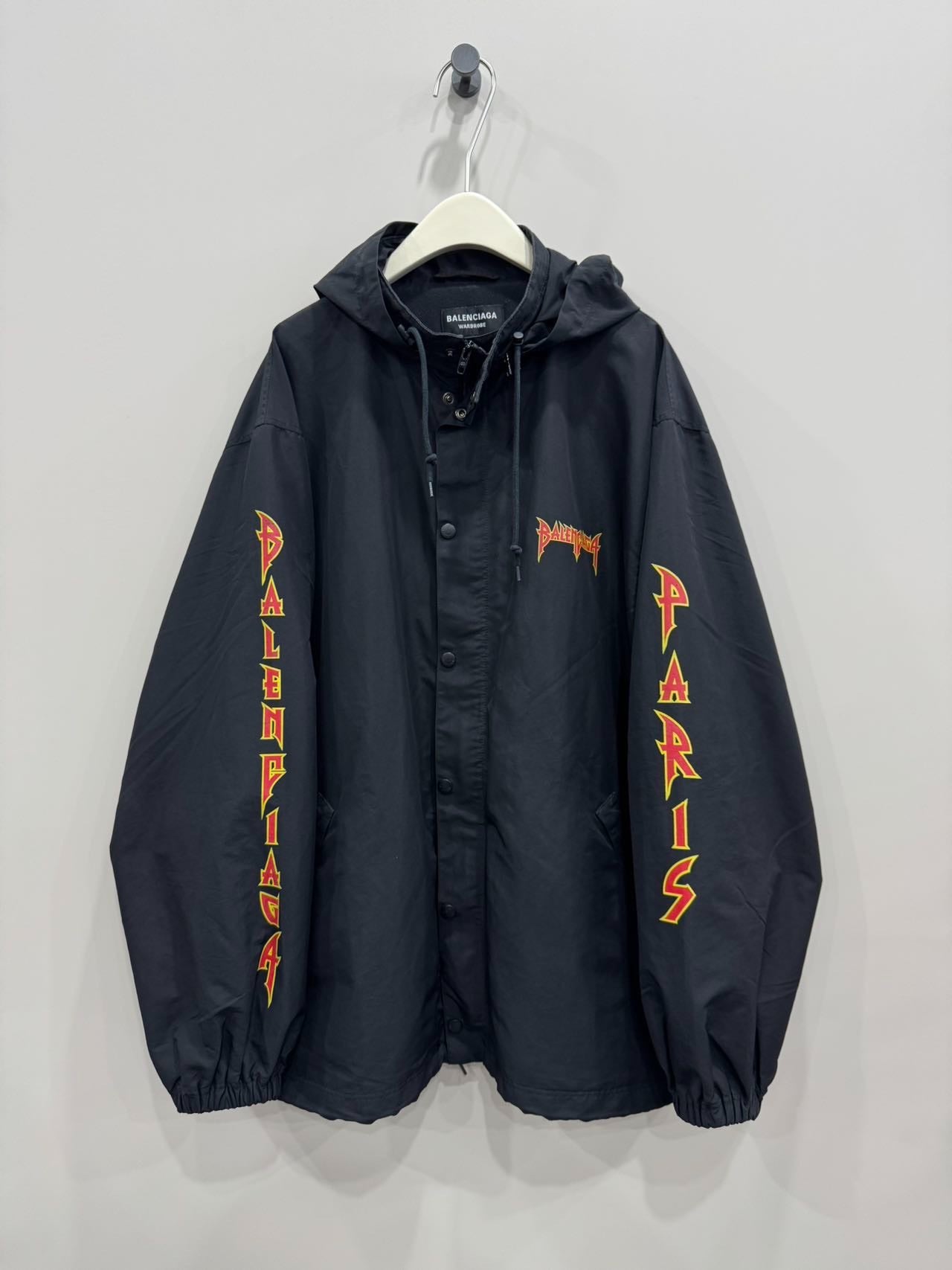 Balenciaga Lightning Letter Hoodie Windbreaker Jacket