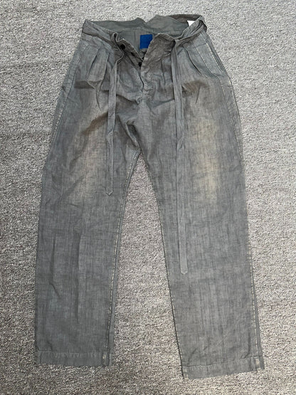 visvim ict hakama linen distressed pants