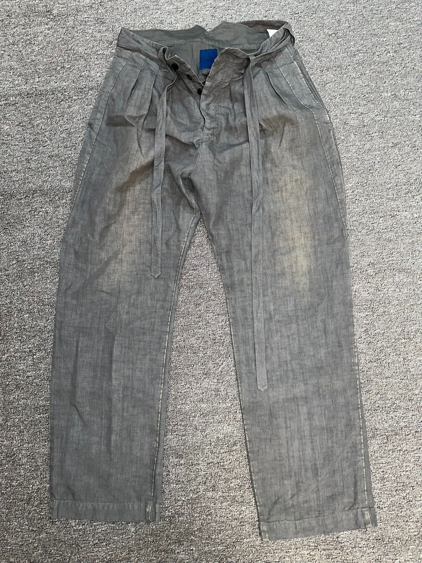 visvim ict Line Hakama Linen Distressed Pants