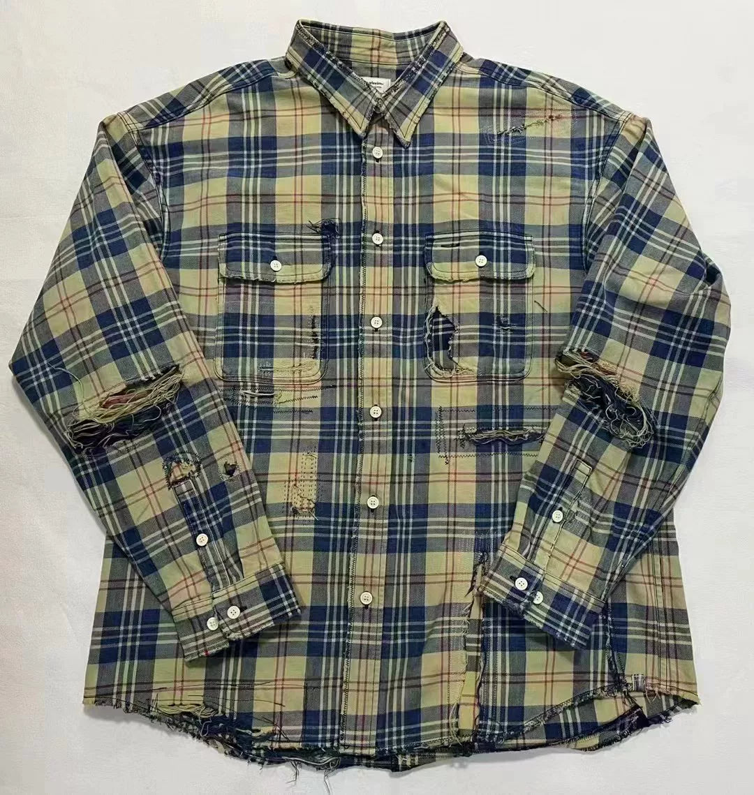 VISVIM 21AW Lumber Check L/S Crash
